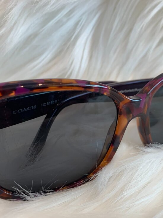 Coach New York Fashion Sunglasses Purple Confetti main image 4